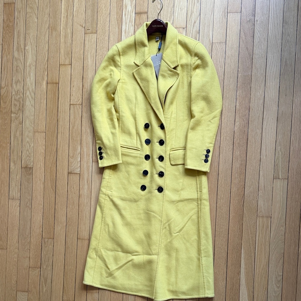 Burberry Double Breasted Cashmere Coat Size US2